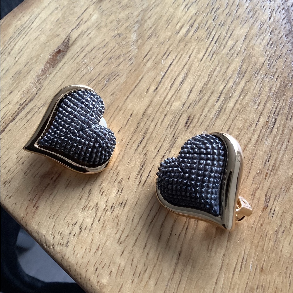 Vintage Courrèges Paris Heart Clip-ons